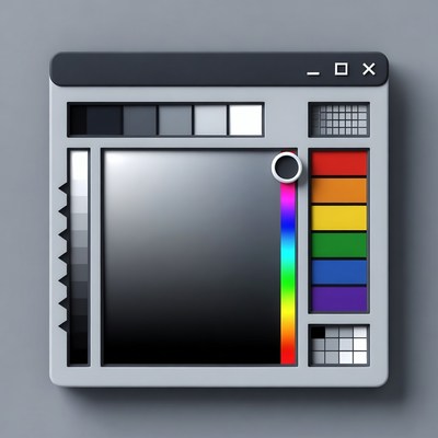 3D Color Picker Tool Interface