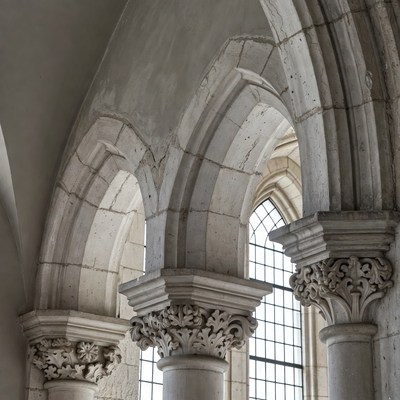 Gothic Church Arches and Columns