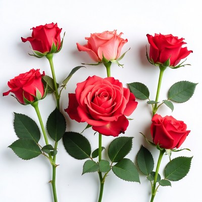 Red and Pink Roses Bouquet