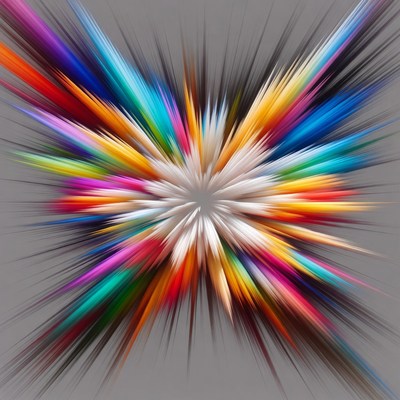 Colorful Radial Blur Burst