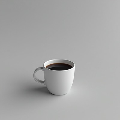 White mug with black coffee
