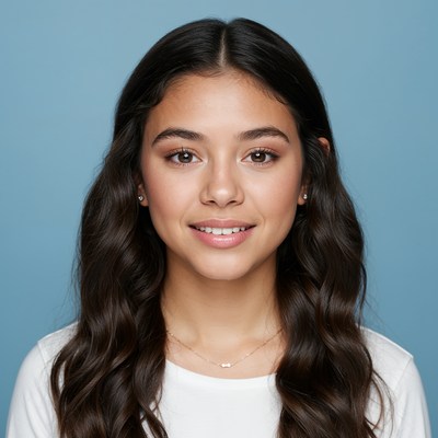 Smiling Latina girl portrait