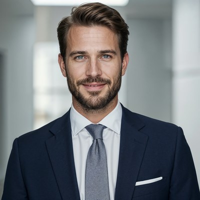 Handsome man in suit