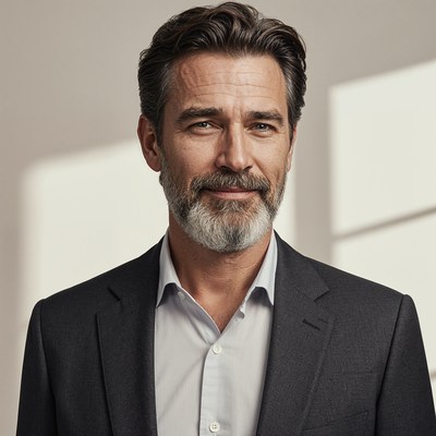 Handsome man in suit portrait