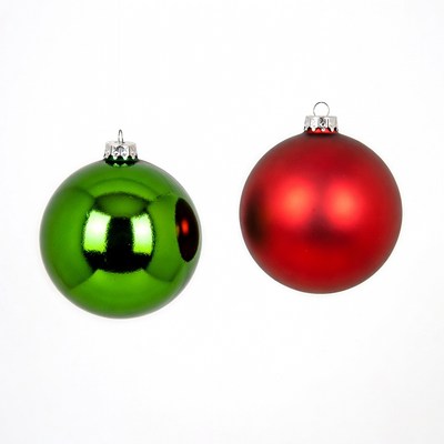 Green and Red Christmas Ornaments
