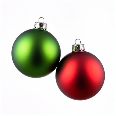 Red and Green Christmas Ornaments