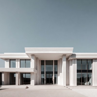 Modern White Luxury House Exterior