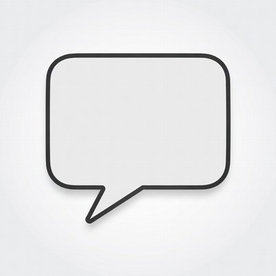 Empty Speech Bubble Icon