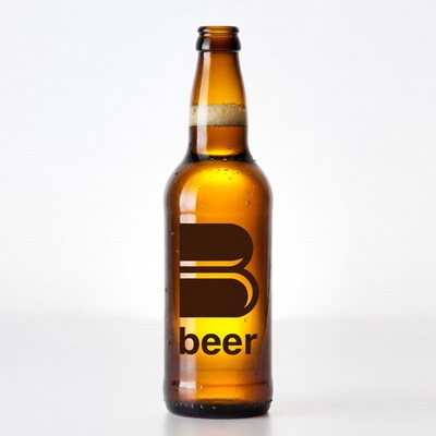 Beer bottle with B logo
