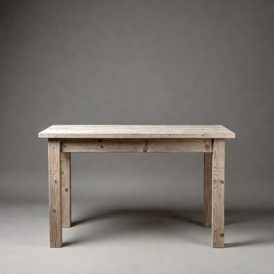 Empty rustic wooden table