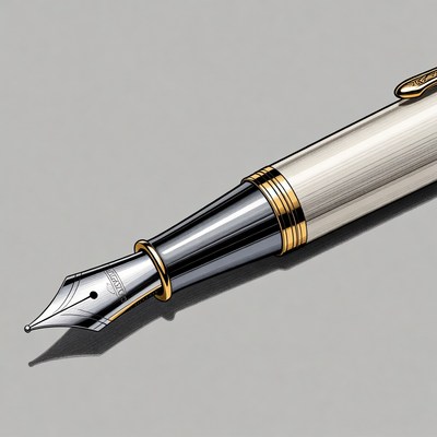 Luxury Silver Fountain Pen