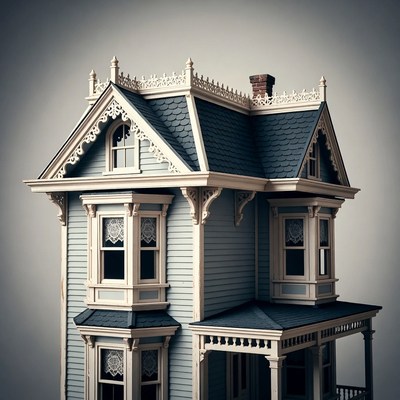 Miniature Victorian Dollhouse