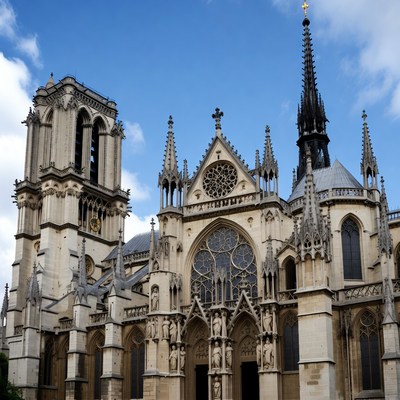 Notre Dame Cathedral Gothic Facade