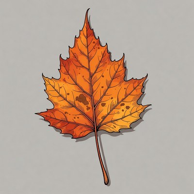 Autumn Maple Leaf Illustration