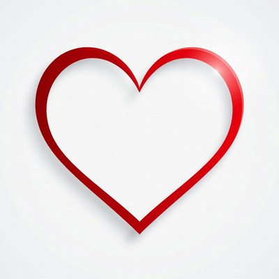 Shiny Red Heart Illustration