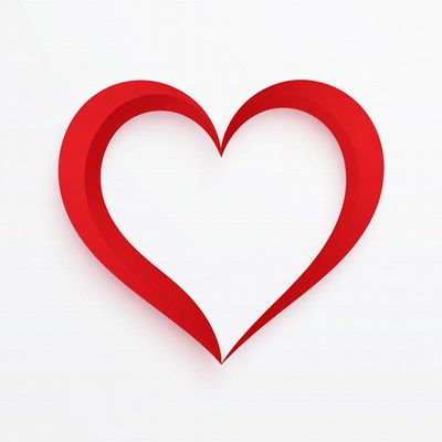 3D Red Heart Illustration