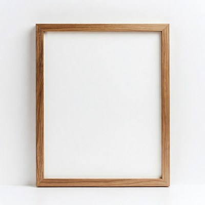 Empty Wooden Picture Frame