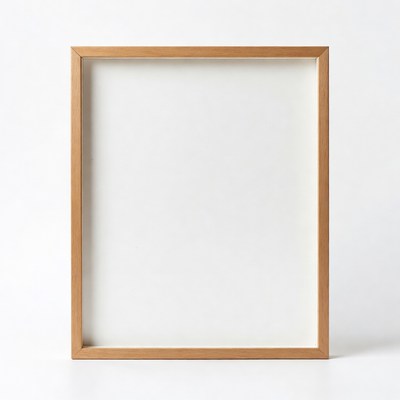 Empty White Picture Frame