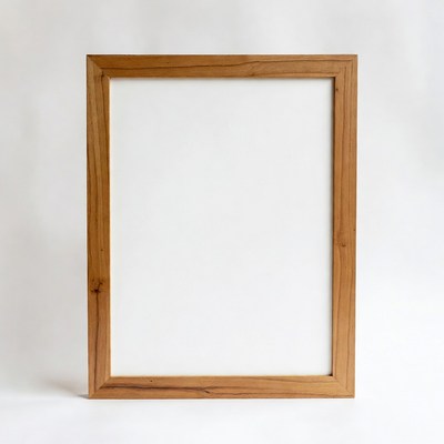 Wooden Picture Frame with White Mat