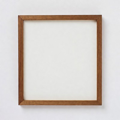 Empty Wooden Picture Frame
