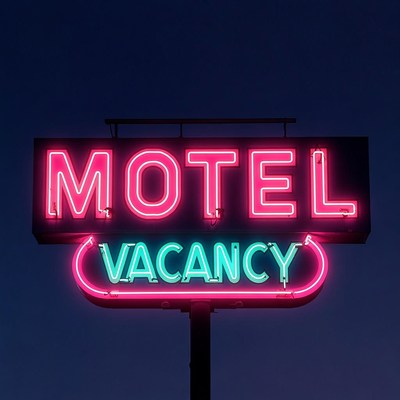 Neon Motel Vacancy Sign