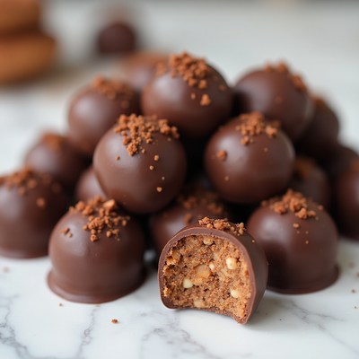 Chocolate Truffles with Nuts