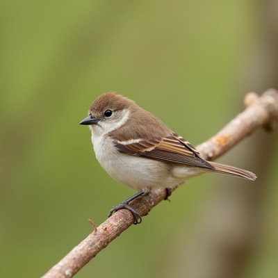 Brown-crested Flycatcher perched on branch