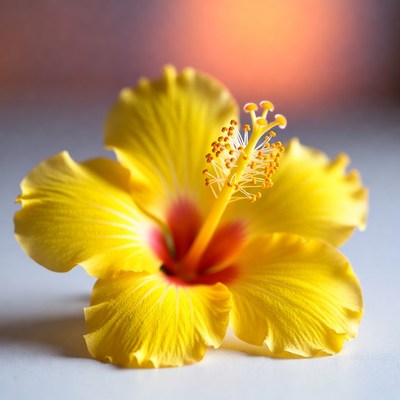 Yellow Hibiscus Flower Bloom
