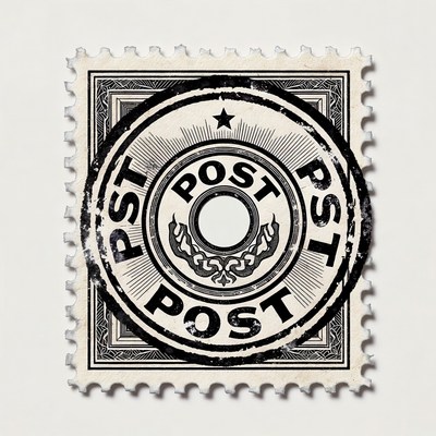 Vintage POSTAGE Stamp Design