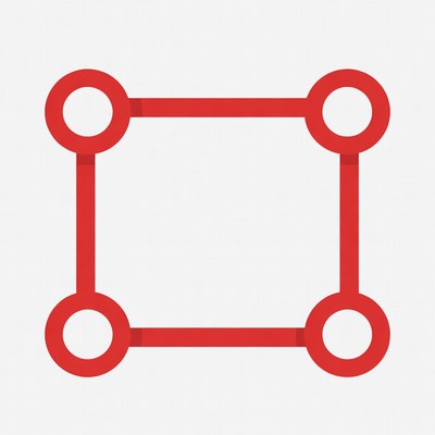 Red Square Frame Icon