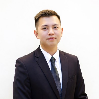 Asian man in suit portrait