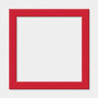 Red Empty Picture Frame