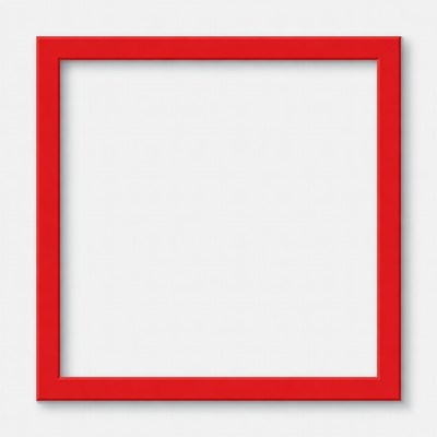 Red Empty Picture Frame