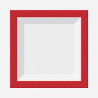 Red Picture Frame Isolated