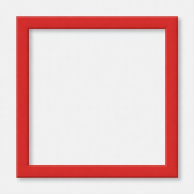 Red Picture Frame Isolated