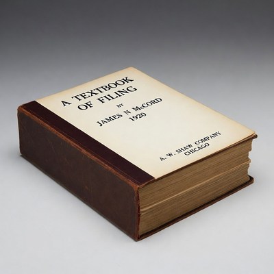 Vintage Textbook Filing Book 1920