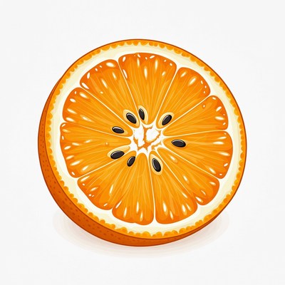 Orange Slice Illustration
