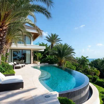 Luxury Infinity Pool Overlooking Ocean