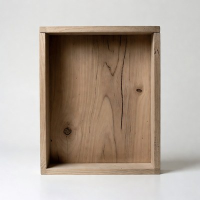Empty Wooden Frame Box