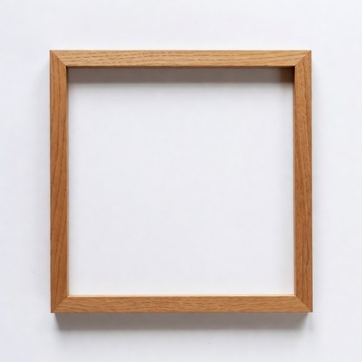 Empty Oak Picture Frame