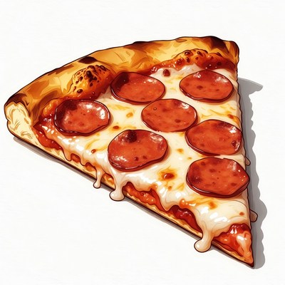 Pepperoni Pizza Slice