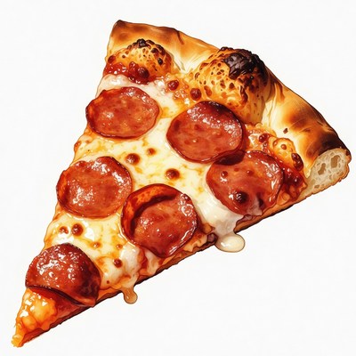 Pepperoni Pizza Slice