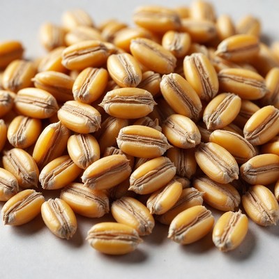 Pile of Golden Wheat Grains