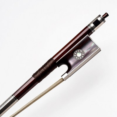 Violin Bow on White Background
