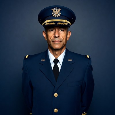 African-American man in Navy uniform