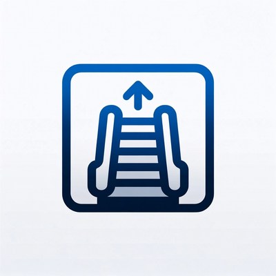 Upward Escalator Icon