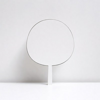 Blank White Hand Fan