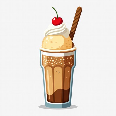 Chocolate Milkshake with Whipped Cream