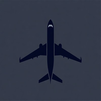 Airplane Icon Top View