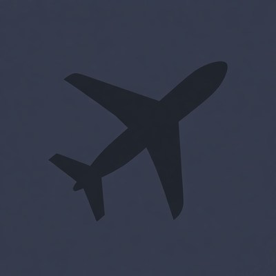 Black Airplane Silhouette
